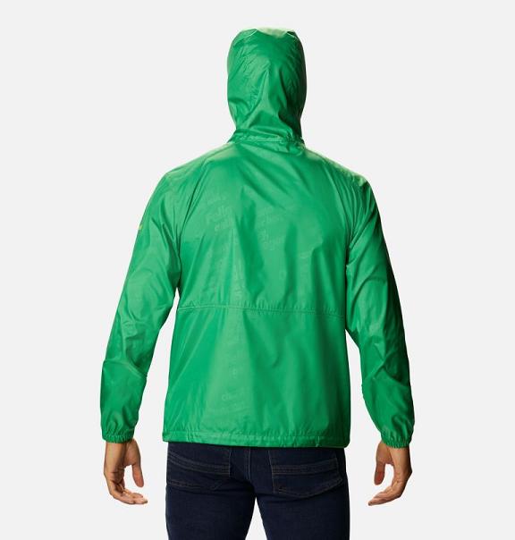 Columbia Collegiate Windbreaker Green For Men's NZ72493 New Zealand